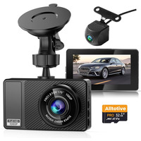 Автомобільний відеореєстратор Altotive E3 Dual: 1080P Full HD, 2 камери, кут 170°, G-сенсор, Нічне бачення + SD-карта 32 ГБ