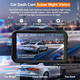 Відеореєстратор ssontong A16W Dash Cam 2.5K Quad HD: WiFi, нічне бачення SONY, 170°, 3" LCD, G-сенсор