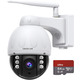 WiFi камера відеоспостереження ORISCAM, вулична поворотна камера PTZ, IP камера для дому, WiFi камера з нічним баченням, камера