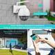 WiFi камера відеоспостереження ORISCAM, вулична поворотна камера PTZ, IP камера для дому, WiFi камера з нічним баченням, камера
