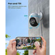 Камера відеоспостереження ieGeek 2K Wi-Fi PTZ 360° IP65 з нічним баченням, сиреною та двостороннім аудіо