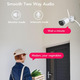Зовнішня WiFi IP-камера IHOUMI P150: 1080P FHD, захист IP66, підтримка Alexa/NVR/RTSP, нічне бачення