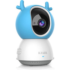 KAWA S6 Видеоняня с камерой и аудио, 5-дюймовый HD экран 720P, непрозрачный экран, ночное видение, 4000 мАч, 2