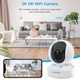 Відеоняня Камера відеоспостереження Wansview Q5 2K, Wi-Fi IP камера для дому, нічне бачення