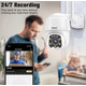 Камера безпеки DoHonest Зовнішня HD 1080P WiFi Розумна домашня камера відеоспостереження 360° Огляд Виявлення руху