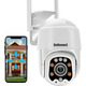 Камера безпеки DoHonest Зовнішня HD 1080P WiFi Розумна домашня камера відеоспостереження 360° Огляд Виявлення руху