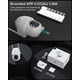Камера відеоспостереження COOAU Q02 акумуляторна Wi-Fi 2K Super HD PTZ 355° PIR, кольорове нічне бачення, комплект 2 шт