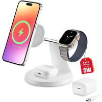 СТОК 3-в-1 бездротова зарядна станція для Apple