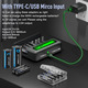 Зарядний пристрій CITYORK + 4 акумулятори C 5000 mAh | 8 слотів AA/AAA/C/D | LCD дисплей | USB Type-C