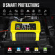 Зарядний пристрій NEXPEAK NC215 15A/8A для акумуляторів 12V/24V, LiFePO4, AGM, GEL, Smart 9-етапний, імпульсне відновлення