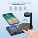 Бездротова зарядна станція 4 в 1 Fast Wireless Charger (15 Вт, MagSafe складний дизайн, LED-підсвічування) для iPhone, Apple Watch