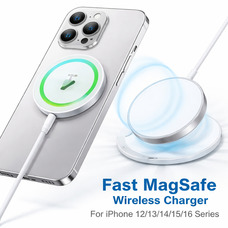 Бездротова зарядка для Apple iPhone 12 13 14 15 16 pro max MagSafe швидка зарядка для iPhone