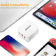 Унверсальний Зарядний пристрій адаптер для подорожей Travel Adapter QC3.0 USB-C подвійна напруга 100-240 В, 30Вт