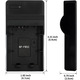 Зарядний пристрій Norifon NP-FW50 USB для Sony Alpha/NEX — компактний, 8.4V, індикатор зарядки, чорний 6000, 5000, 5100, ILCE-6000