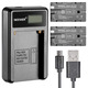 Зарядний пристрій Neewer Micro USB та 2 змінні батареї NP-F550/570/530 2600 мАг для Sony HandyCams