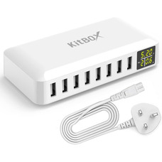 СТОК Зарядна станція Kitbox 8-в-1 – 40W USB хаб