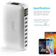 СТОК Зарядна станція Kitbox 8-в-1 – 40W USB хаб