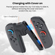 Зарядна ручка тримач GEEKERA для Switch 2 — V-подібний ергономічний зарядний пристрій для Joy-Con з кабелем USB Type-C Black