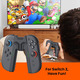 Зарядна ручка тримач GEEKERA для Switch 2 — V-подібний ергономічний зарядний пристрій для Joy-Con з кабелем USB Type-C Black
