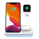 Уцінка Бездротова зарядка - стенд Smart Z5 3in1 Fast 15W (iPhone+Apple Watch+AirPods) White