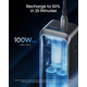 Зовнішній акумулятор Anker Prime Power Bank 20000 мА·год 220W, PD 140W, 3 порти, дисплей, швидка зарядка