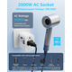 Travel Adapter Універсальний дорожній адаптер Decqle Міжнародний перехідник розетки 2xUSB-C PD 20W + USB-A для США, ЄС, Британії