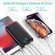 Павербанк Power Bank 25 Вт, PD QC4.0, 30800 мАг, швидка зарядка, 3 виходи, USB-C, РК-дисплей