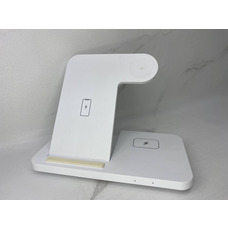 Швидка бездротова зарядка 15W 3в1 для телефону iPhone/навушників AirPods/годин Apple Watch складана Б/В