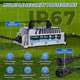 Розумний зарядний пристрій KAISAL 48V (58.4V) 18A для LiFePO4 акумуляторів: IP67 Waterproof, 3-етапна зарядка, Blue
