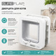 Дверцята для кішок SureFlap Sure Petcare DualScan з мікрочіпом, RFID-бірки для нашийників та сумісність з мікрочіпом, керування